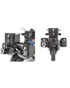 Telaietti porta valigie laterali Givi PLO7713CAM per montare le valigie Trekker Outback sulla moto Ktm 1290 Super Adventure R e S dal 2021.