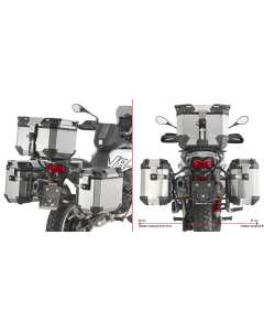 Givi PLO8209CAM telaietti porta valigie laterali per Moto Guzzi V85TT dal 2024.