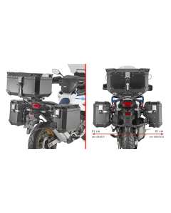 Givi PLOS1178CAM telaietti porta valigie laterali con lato destro scantonato per Honda CRF1100L Africa Twin