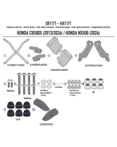 Kappa KR1171 attacco bauletto Honda NX500.