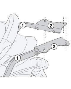 Givi SR6118 attacco bauletto per lo scooter tre ruote Kymco CV£ 550 dal 2022.