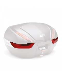 Coppia di modanature rosse (catadiottri parte fondo) Givi Z4702R per il bauletto monokey V47.