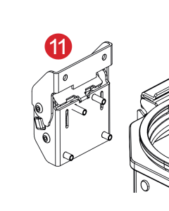 Givi Z8169R cerniera di rotazione coperchio valigie laterali Trekker Outback Evo.