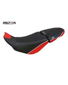 Isotta RV001 coprisella sella in memory foam bordo rosso per la moto Ducati DesertX.