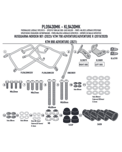 Husqvarna Norden 901 telaietti porta valigie laterali Monokey Kappa KLO9430MK