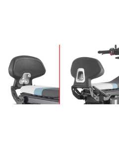 Schienalino nero imbottito per lo scooter elettrico BMW CE02 Kappa KTB5147A.