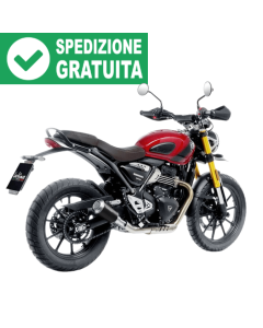 LeoVince 15268BU terminale LV-10 nero per la moto Triumph Scrambler 400 X.