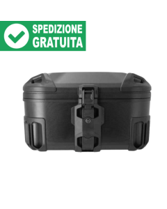 Il kit SW-Motech GPT.23.017.65000/B include un bauletto DUSC L da 41 litri in ABS e la piastra Adventure Rack specifica per la moto Morini X-Cape 650 con adattatore per montare i bauletti DUSC e la serratura con chiave unica.