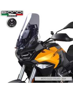 Biondi 8010497 cupolino fumè chiaro Touring per Moto Guzzi Stelvio 1000.