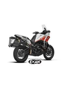 Exan XMM01-H00-XRC terminale in carbonio X-Rally alto per la moto Morini X-Cape 650.