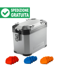 Mytech Model-X valigia laterale Small silver da 39 litri.