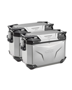 Givi OBKE48APACK2 coppia di valigie laterali Trekker Outback Evo 48 litri silver.