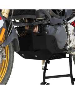 Paracoppa in alluminio nero da 3mm Ibex Zieger 10010803 per la moto BMW F 900 GS dal 2024.