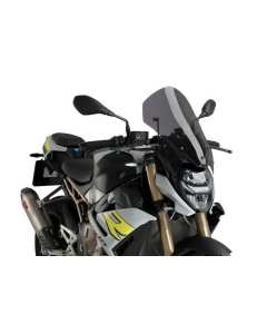 Puig 20889F cupolino fumè scuro New Generation Touring per moto BMW S1000R dal 2021 con supporti OEM