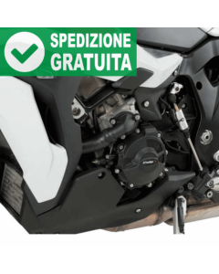 Kit di protezioni carter motore e tappo alternatore della moto BMW S 1000 XR dal 2020 Puig 21241N in polipropilene spesso 4 mm.