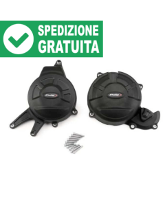 Aprilia RS 660 protezioni cover motore destra e sinistra Puig 21402N nere.