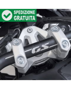 Riser per alzare il manubrio di 30 mm SW-Motech LEH.07.039.13000/S in alluminio anodizzato silver per la moto BMW R 1300 GS.