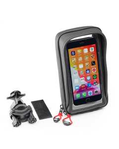 Givi S958B case porta smartphone per manubrio moto tubolare