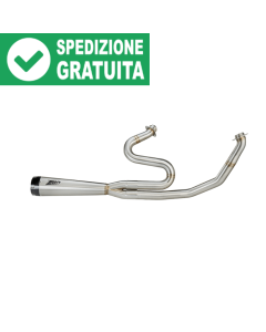 Zard ZHD034S00SAR scarico completo cromato 2 in 1 acciaio inox Racing HD Street Glide dal 2024.