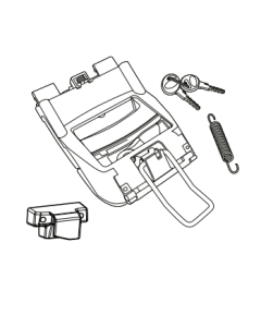 Shad D1B44MAR kit meccanismo chiusura completo per il bauletto SH44