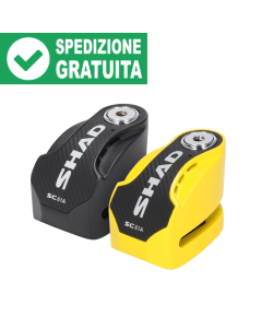 Shad SC61A bloccadisco sonoro per moto nero o giallo.