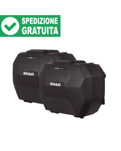 Shad SH38X valigie moto laterali espandibili nere D0B38106.