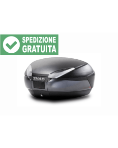 Shad bauletto moto SH48 grigio scuro e nero