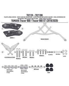 Givi TR2139 telaietti Remove-X per la moto Yamaha Tracer 900 e 900 GT dal 2018 al 2020