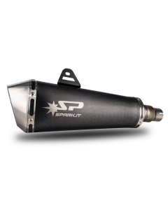 Spark GHO1801DOM Konix silenziatore nero per Honda X-ADV 750.