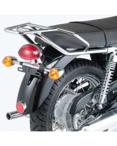 Attacco posteriore specifico per bauletto Givi SR226 per moto TRIUMPH Bonneville 865, piastra  Monokey compresa.