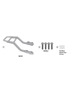 Givi SR8130 attacco bauletto per Moto SWM SIX DAYS 500 dal 2021