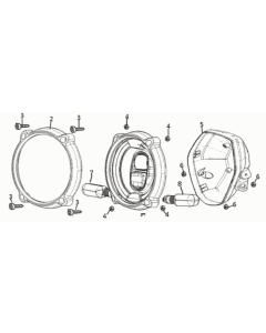 Super Soco 33100-QSM-C01 faro completo per moto TC-Max.