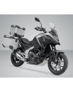 SW-Motech ADV.01.841.75000/S tris di valigie Trax Adventure in alluminio silver per Honda NC 750 X dal 2021