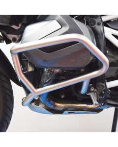 Paramotore tubolare Isotta TB1156 realizzato in acciaio pallinato elettrolucidato che rende le saldature praticamente invisibili per moto Bmw R1250GS.