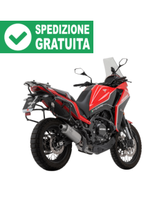 Terminale Arrow 72640PO Indy Race realizzato in titanio per la moto Morini X-Cape 650.