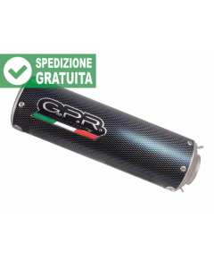 GPR E5.T.97.CAT.M3.PP scarico M3 Poppy omologato e catalizzato per Triumph Tiger 660