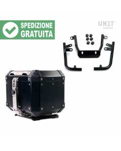 Unit Garage AL3+3318 kit bauletto Atlas con piastra nera per Harley Davidson Pan America 1250