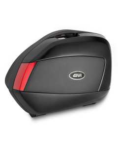 Givi V35 coppia di valigie laterali nere goffrate volume 35 litri