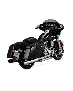 Vance & Hines 16672 silenziatori Slip-on Twin Slash cromati.