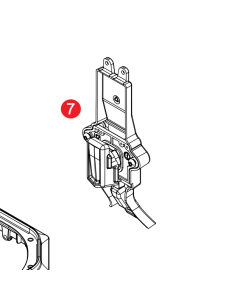 Givi Z3594R blocco interno del sistema di sgancio completo di camma e leva esterna  per bauletto Alaska