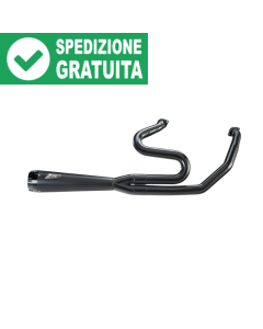 Zard ZHD034S00SAR scarico completo nero 2 in 1 acciaio inox Racing HD Street Glide dal 2024.