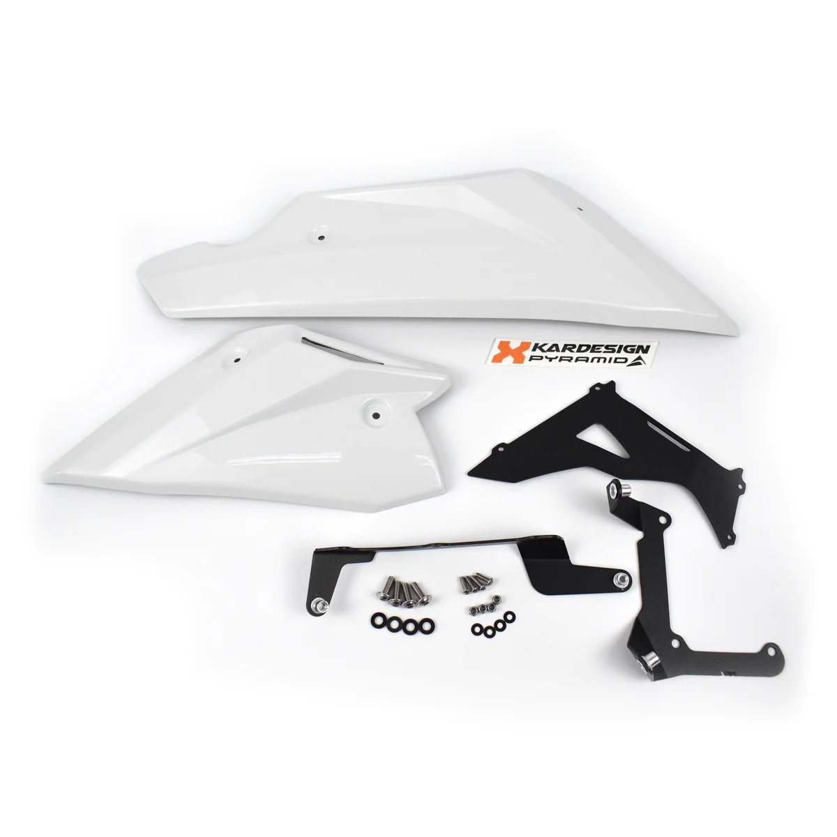 Spoiler motore bianco per Honda CB750 Hornet dal 2023.