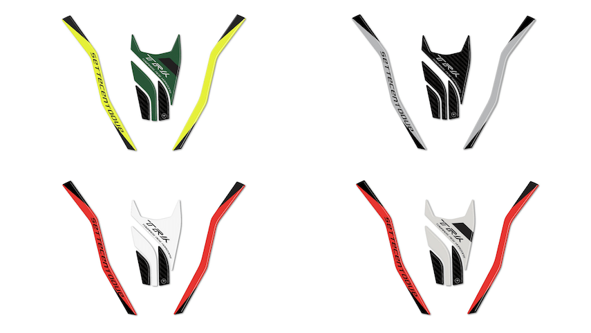 Grafiche colorate becco moto Benelli TRK 702 X dal 2023.