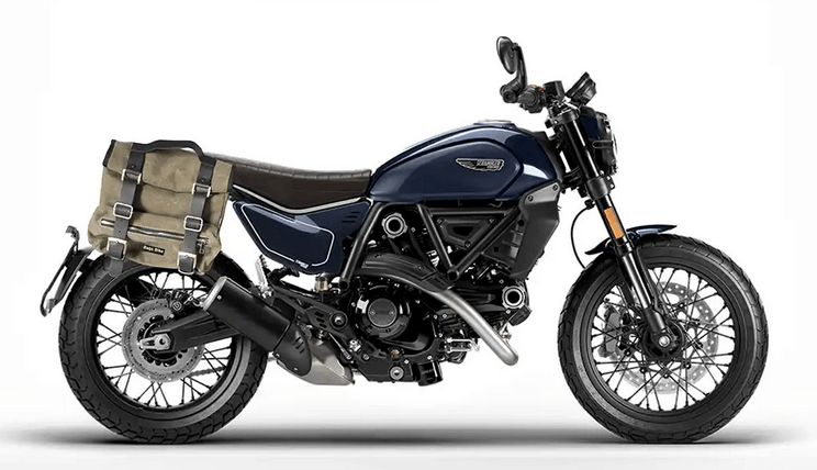 Borse moto laterali in Canvas verde per la moto Ducati Scrambler 800 e 400 dal 2204.