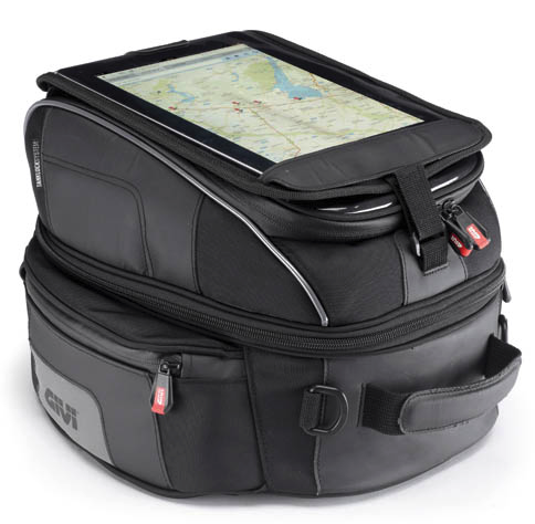 Borsa da serbatoio moto Givi con porta tablet.