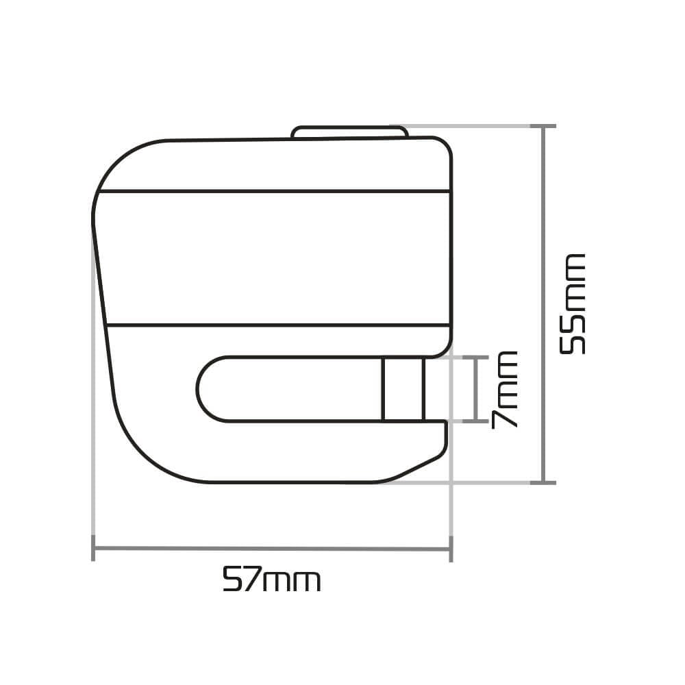 Antifurto bloccadisco Oxford Micro XA5 LK213.