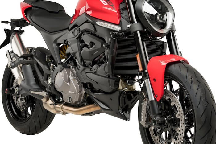 Puig 20714J spoiler puntale sotto scocca motore moto Ducati Monster 937