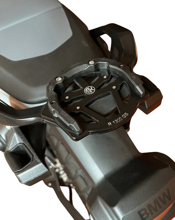 Sistema d'aggancio Bmoto per BMW R 1300 GS della borsa da serbatoio sul maniglione posteriore.