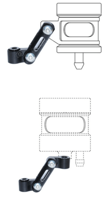 Misure staffa liquido freni e frizione lightech OBT003NER.