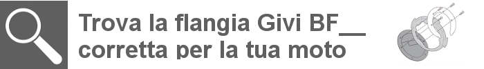 Lista compatibilità flange Givi BF con modelli di moto.
